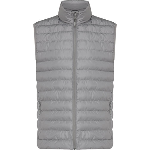 Iqoniq Meru Herren Bodywarmer Aus Recyceltem Polyester , Silbergrau, 100% recyceltes Polyester, XL, 73,00cm x 0,50cm (Länge x Höhe), Bild 1