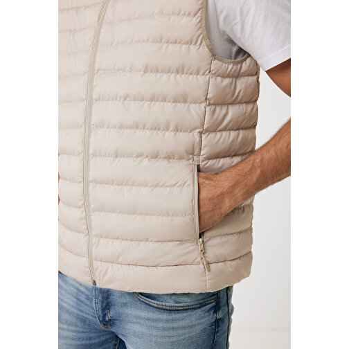 Iqoniq Meru Herren Bodywarmer Aus Recyceltem Polyester , beige, 100% recyceltes Polyester, XXXL, 77,00cm x 0,50cm (Länge x Höhe), Bild 8