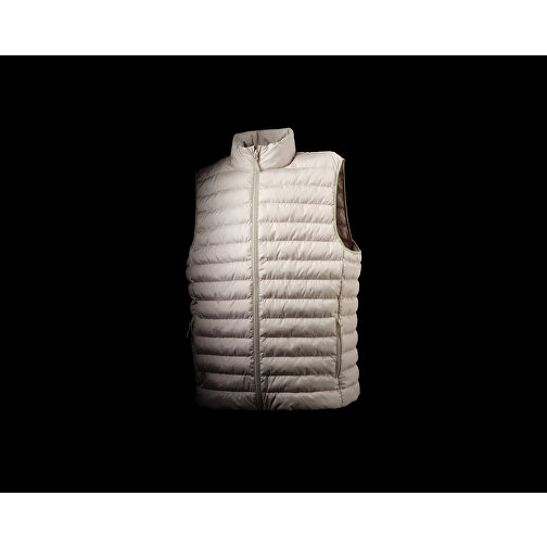 Iqoniq Meru Herren Bodywarmer Aus Recyceltem Polyester , beige, 100% recyceltes Polyester, M, 69,00cm x 0,50cm (Länge x Höhe), Bild 15