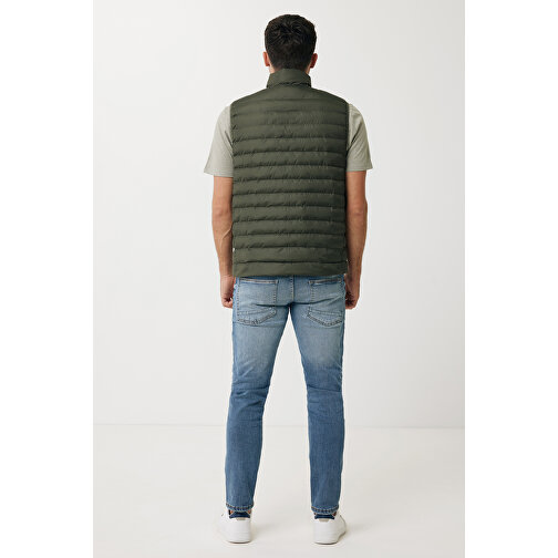 Iqoniq Meru Herren Bodywarmer Aus Recyceltem Polyester , khaki, 100% recyceltes Polyester, XXL, 75,00cm x 0,50cm (Länge x Höhe), Bild 4