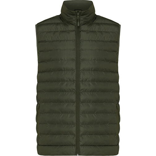 Iqoniq Meru Herren Bodywarmer Aus Recyceltem Polyester , khaki, 100% recyceltes Polyester, XL, 73,00cm x 0,50cm (Länge x Höhe), Bild 1