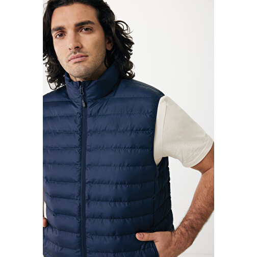 Iqoniq Meru Herren Bodywarmer Aus Recyceltem Polyester , navy blau, 100% recyceltes Polyester, XXXL, 77,00cm x 0,50cm (Länge x Höhe), Bild 10