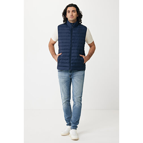 Iqoniq Meru Herren Bodywarmer Aus Recyceltem Polyester , navy blau, 100% recyceltes Polyester, XXXL, 77,00cm x 0,50cm (Länge x Höhe), Bild 4