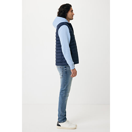 Iqoniq Meru Herren Bodywarmer Aus Recyceltem Polyester , navy blau, 100% recyceltes Polyester, XXXL, 77,00cm x 0,50cm (Länge x Höhe), Bild 9