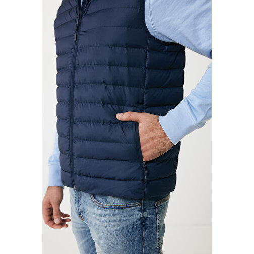 Iqoniq Meru Herren Bodywarmer Aus Recyceltem Polyester , navy blau, 100% recyceltes Polyester, M, 69,00cm x 0,50cm (Länge x Höhe), Bild 13