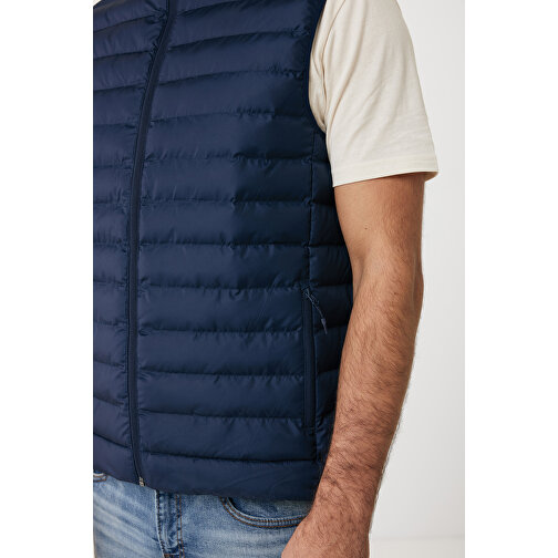 Iqoniq Meru Herren Bodywarmer Aus Recyceltem Polyester , navy blau, 100% recyceltes Polyester, 4XL, 79,00cm x 0,50cm (Länge x Höhe), Bild 12