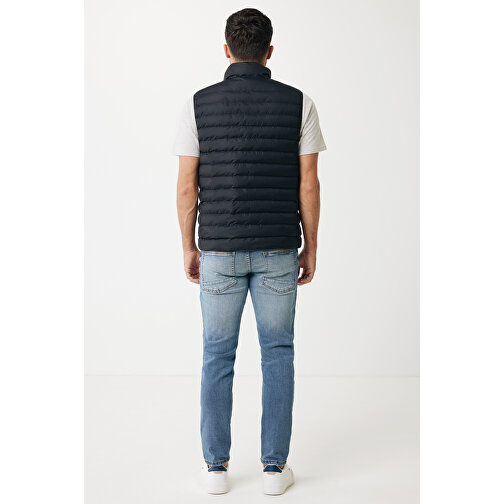 Iqoniq Meru Herren Bodywarmer Aus Recyceltem Polyester , schwarz, 100% recyceltes Polyester, XL, 73,00cm x 0,50cm (Länge x Höhe), Bild 5