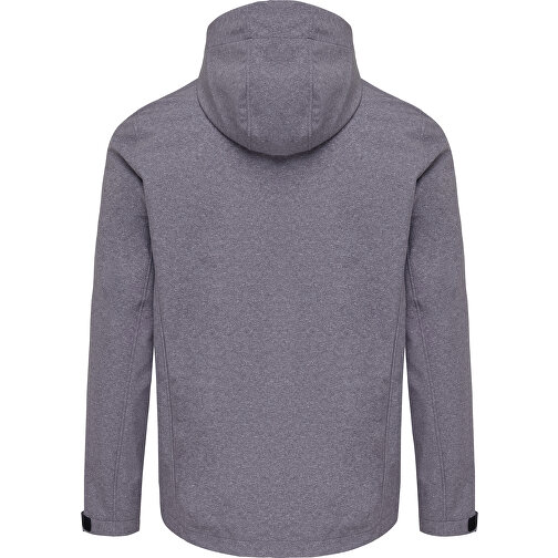 Iqoniq Makalu Herren Softshelljacke Aus Recyceltem Polyester , vulcano heather grey, 91% recyceltes Polyester, 7% recyceltes TPU, 2% Elastan, XL, 75,00cm x 3,00cm (Länge x Höhe), Bild 2