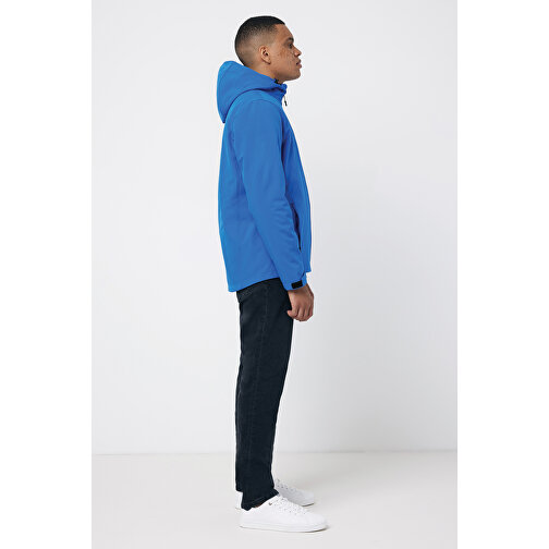 Iqoniq Makalu Herren Softshelljacke Aus Recyceltem Polyester , Königsblau, 91% recyceltes Polyester, 7% recyceltes TPU, 2% Elastan, XXXL, 79,00cm x 3,00cm (Länge x Höhe), Bild 6