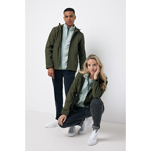 Iqoniq Makalu Herren Softshelljacke Aus Recyceltem Polyester , khaki, 91% recyceltes Polyester, 7% recyceltes TPU, 2% Elastan, XXL, 77,00cm x 3,00cm (Länge x Höhe), Bild 5