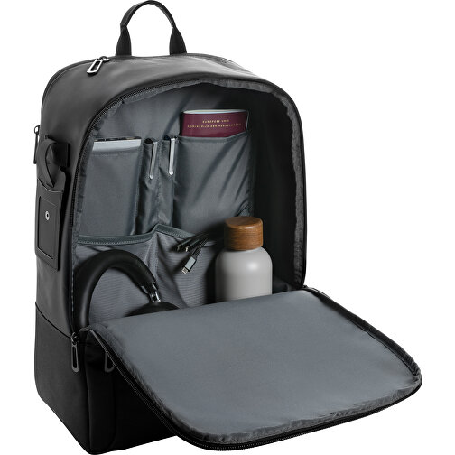 Armond AWARE™ RPET 15.6' Laptop-Rucksack , schwarz, PET - recycelt, 31,00cm x 44,00cm (Länge x Höhe), Bild 8