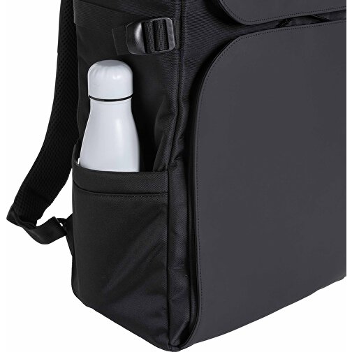 Pascal AWARE™ RPET Deluxe Weekend Rucksack , schwarz, PET - recycelt, 29,50cm x 50,00cm (Länge x Höhe), Bild 8