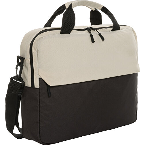 Kazu AWARE™ 15,6' RPET Laptop-Tasche , off white, PET - recycelt, 39,50cm x 30,00cm (Länge x Höhe), Bild 1