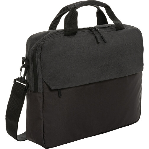 Kazu AWARE™ 15,6' RPET Laptop-Tasche , schwarz, PET - recycelt, 39,50cm x 30,00cm (Länge x Höhe), Bild 1