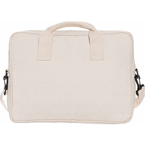 Laluka AWARE™ 15.4' Laptop-Tasche Aus Recycelter Baumwolle , off white, Baumwolle - recycelt, 39,00cm x 5,00cm (Länge x Höhe), Bild 3