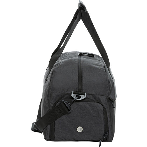 Kazu AWARE™ RPET Weekend-Duffel-Bag , schwarz, PET - recycelt, 50,50cm x 25,50cm (Länge x Höhe), Bild 3