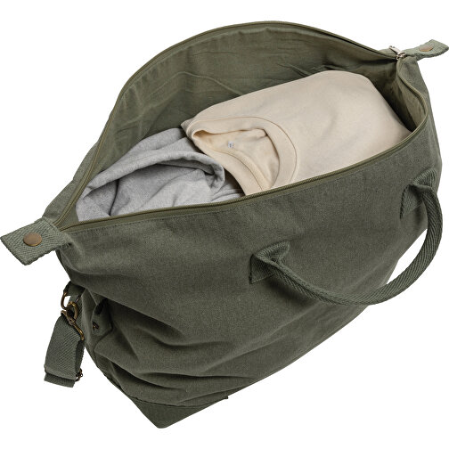 Kezar AWARE™ 500g/m² Wochenendtasche Aus Recyceltem Canvas , grün, Canvas - recycelt, 64,00cm x 40,00cm (Länge x Höhe), Bild 2