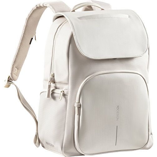 Soft Daypack , beige, PET - recycelt, 32,00cm x 41,50cm (Länge x Höhe), Bild 1