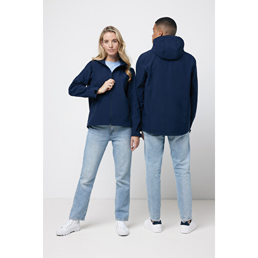 Iqoniq Makalu Herren Softshelljacke Aus Recyceltem Polyester , navy blau, 91% recyceltes Polyester, 7% recyceltes TPU, 2% Elastan, XXXL, 79,00cm x 3,00cm (Länge x Höhe), Bild 4