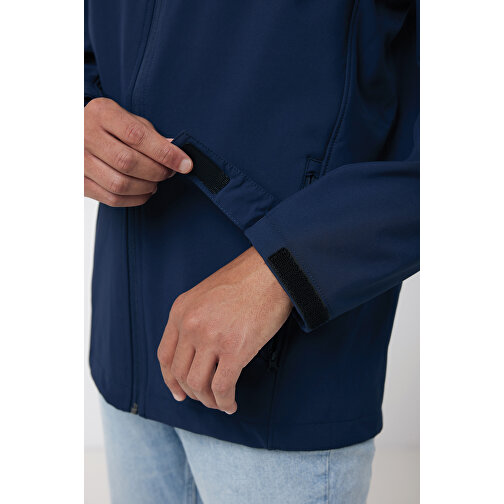 Iqoniq Makalu Herren Softshelljacke Aus Recyceltem Polyester , navy blau, 91% recyceltes Polyester, 7% recyceltes TPU, 2% Elastan, M, 71,00cm x 2,50cm (Länge x Höhe), Bild 11