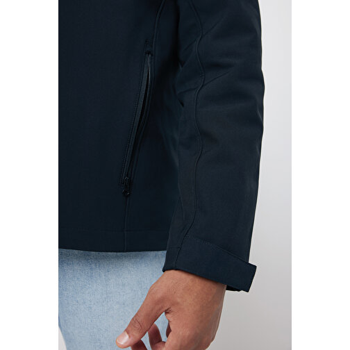 Iqoniq Makalu Herren Softshelljacke Aus Recyceltem Polyester , schwarz, 91% recyceltes Polyester, 7% recyceltes TPU, 2% Elastan, XXXL, 79,00cm x 3,00cm (Länge x Höhe), Bild 9