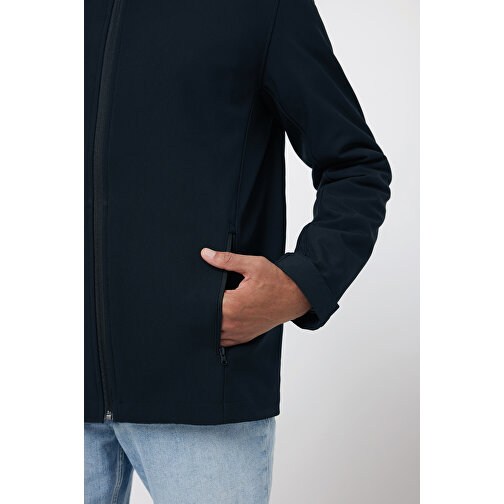 Iqoniq Makalu Herren Softshelljacke Aus Recyceltem Polyester , schwarz, 91% recyceltes Polyester, 7% recyceltes TPU, 2% Elastan, M, 71,00cm x 2,50cm (Länge x Höhe), Bild 10