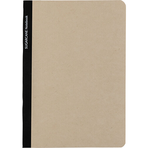 Stylo Bonsucro Zertifiziertes Zuckerrohrpapier Notizbuch A5 , schwarz, Bagasse-Papier, 20,00cm x 1,00cm (Länge x Höhe), Bild 4