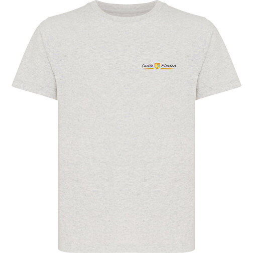 Iqoniq Koli Kids T-Shirt Aus Recycelter Baumwolle , ungefärbte helles Grau, 30% recycelte und 70% biologische Baumwolle, 11-12, 60,00cm x 0,50cm (Länge x Höhe), Bild 3