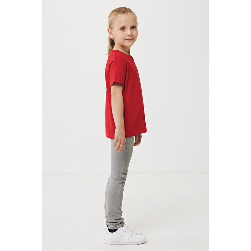 Iqoniq Koli Kids T-Shirt Aus Recycelter Baumwolle , rot, 30% recycelte und 70% biologische Baumwolle, 9-10, 56,00cm x 0,50cm (Länge x Höhe), Bild 5