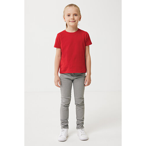 Iqoniq Koli Kids T-Shirt Aus Recycelter Baumwolle , rot, 30% recycelte und 70% biologische Baumwolle, 11-12, 60,00cm x 0,50cm (Länge x Höhe), Bild 3