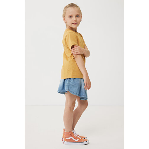 Iqoniq Koli Kids T-Shirt Aus Recycelter Baumwolle , ochre yellow, 30% recycelte und 70% biologische Baumwolle, 9-10, 56,00cm x 0,50cm (Länge x Höhe), Bild 3