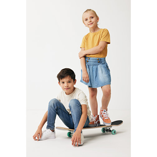 Iqoniq Koli Kids T-Shirt Aus Recycelter Baumwolle , ochre yellow, 30% recycelte und 70% biologische Baumwolle, 9-10, 56,00cm x 0,50cm (Länge x Höhe), Bild 7