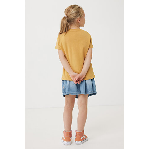 Iqoniq Koli Kids T-Shirt Aus Recycelter Baumwolle , ochre yellow, 30% recycelte und 70% biologische Baumwolle, 34, 42,00cm x 0,50cm (Länge x Höhe), Bild 5