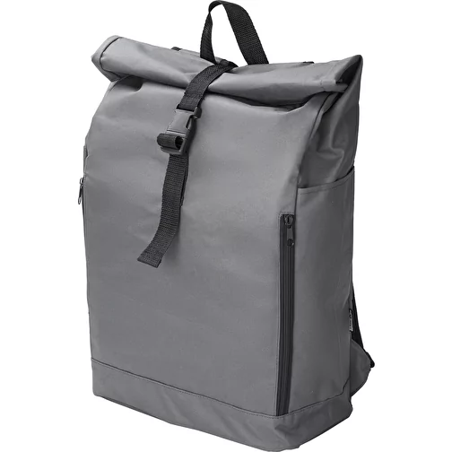 sac à dos en polyester rPET (600D) avec fermeture à enroulement Evie, Image 3