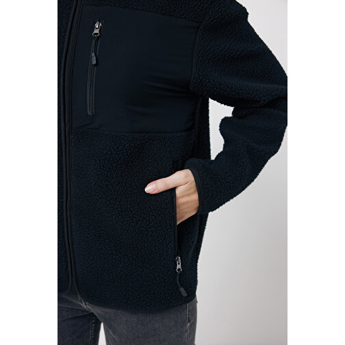 Iqoniq Diran Fleecejacke Aus Recyceltem Polyesterflor , schwarz, 100% recyceltes Polyester, S, 69,00cm x 2,50cm (Länge x Höhe), Bild 16