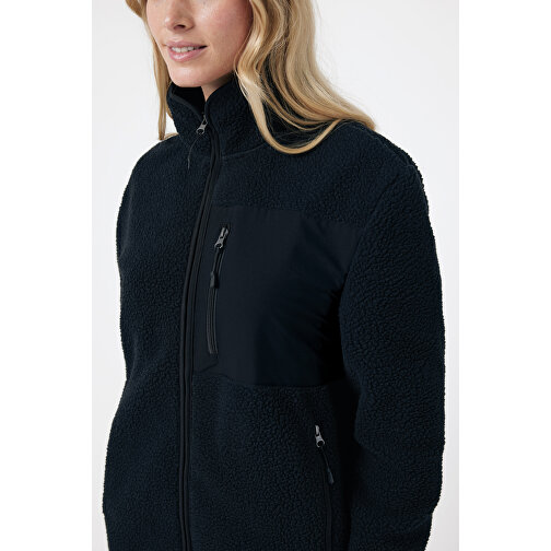 Iqoniq Diran Fleecejacke Aus Recyceltem Polyesterflor , schwarz, 100% recyceltes Polyester, L, 75,00cm x 3,00cm (Länge x Höhe), Bild 15