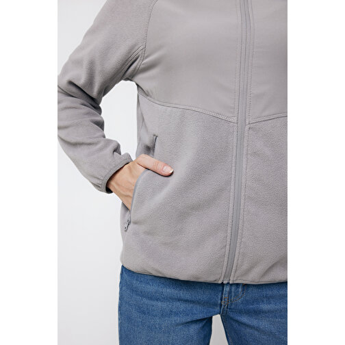 Iqoniq Talung Mikrofleece Jacke Aus Recyceltem Polyester , storm grey, 100% recyceltes Polyester, XXXL, 79,50cm x 3,50cm (Länge x Höhe), Bild 16