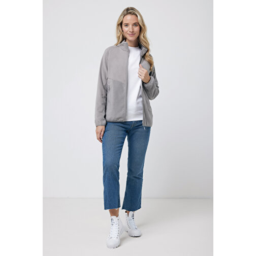 Iqoniq Talung Mikrofleece Jacke Aus Recyceltem Polyester , storm grey, 100% recyceltes Polyester, XS, 63,50cm x 2,70cm (Länge x Höhe), Bild 9