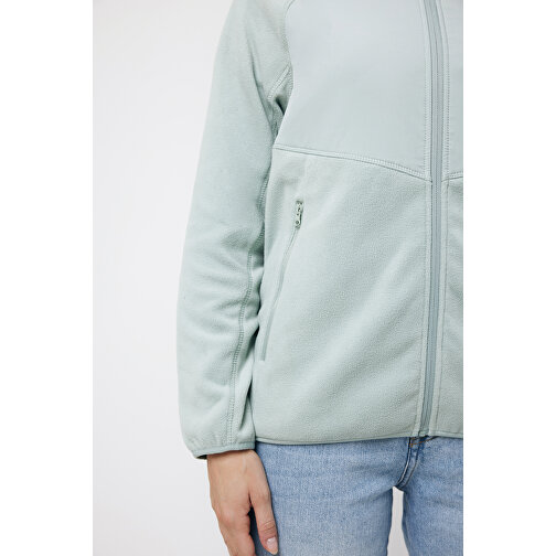 Iqoniq Talung Mikrofleece Jacke Aus Recyceltem Polyester , Iceberg green, 100% recyceltes Polyester, XXS, 60,50cm x 3,50cm (Länge x Höhe), Bild 13