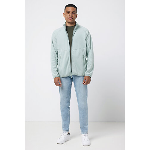 Iqoniq Talung Mikrofleece Jacke Aus Recyceltem Polyester , Iceberg green, 100% recyceltes Polyester, XXL, 77,50cm x 2,70cm (Länge x Höhe), Bild 10