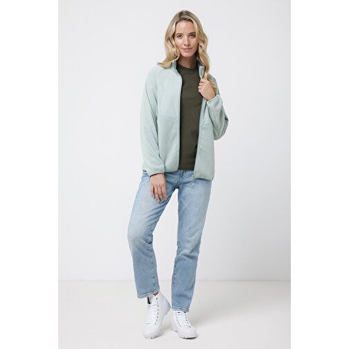 Iqoniq Talung Mikrofleece Jacke Aus Recyceltem Polyester , Iceberg green, 100% recyceltes Polyester, XS, 63,50cm x 2,70cm (Länge x Höhe), Bild 5