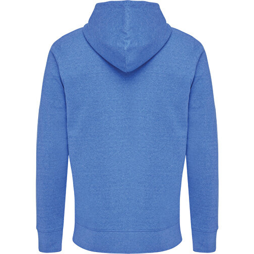 Iqoniq Abisko Zip-Kapuzenpullover Aus Recycelter Baumwolle , heather blue, 50% recycelte und 50% biologische Baumwolle, L, 74,00cm x 1,00cm (Länge x Höhe), Bild 2