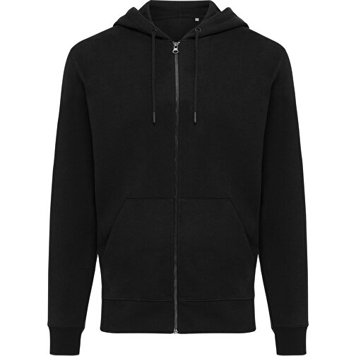 Iqoniq Abisko Zip-Kapuzenpullover Aus Recycelter Baumwolle , schwarz, 50% recycelte und 50% biologische Baumwolle, XL, 76,00cm x 1,00cm (Länge x Höhe), Bild 1