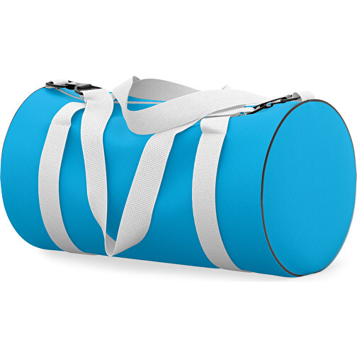 Sporttasche Modernfit , hellblau / weiss, Sublimation Poliester 300g, 27,00cm x 27,00cm x 50,00cm (Länge x Höhe x Breite), Bild 2