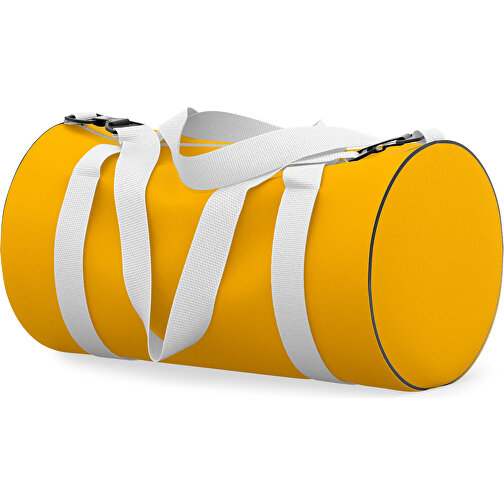 Sporttasche Modernfit , hellorange / weiss, Sublimation Poliester 300g, 27,00cm x 27,00cm x 50,00cm (Länge x Höhe x Breite), Bild 2