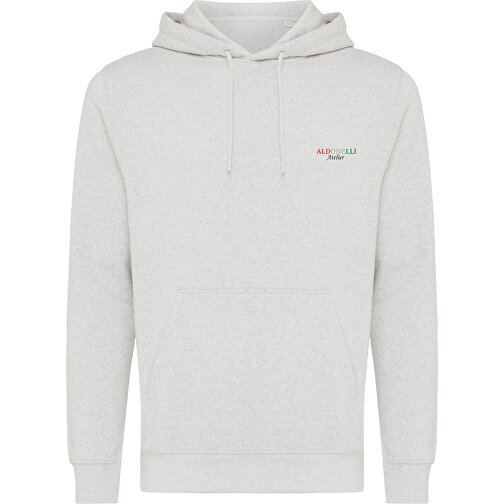 Iqoniq Rila Lightweight Hoodie Aus Recycelter Baumwolle , ungefärbte helles Grau, 30% recycelte und 70% biologische Baumwolle, S, 68,00cm x 1,00cm (Länge x Höhe), Bild 4