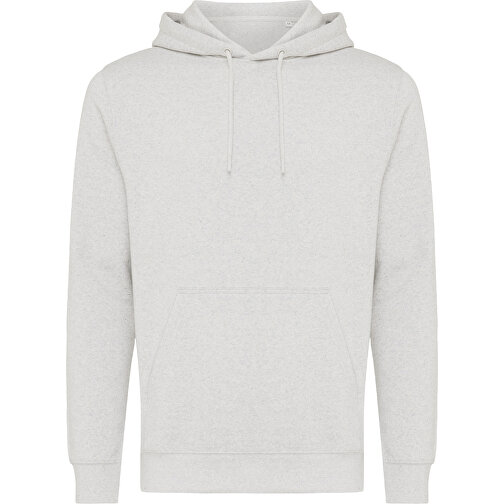 Iqoniq Rila Lightweight Hoodie Aus Recycelter Baumwolle , ungefärbte helles Grau, 30% recycelte und 70% biologische Baumwolle, L, 74,00cm x 1,00cm (Länge x Höhe), Bild 1