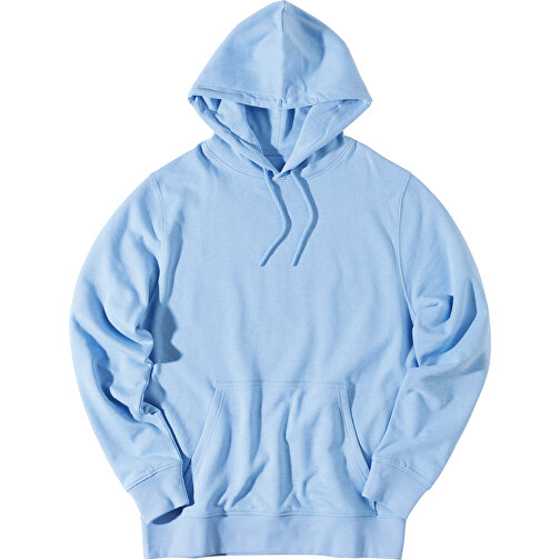 Iqoniq Rila Lightweight Hoodie Aus Recycelter Baumwolle , sky blue, 30% recycelte und 70% biologische Baumwolle, XXXL, 80,00cm x 1,00cm (Länge x Höhe), Bild 3