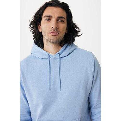 Iqoniq Rila Lightweight Hoodie Aus Recycelter Baumwolle , sky blue, 30% recycelte und 70% biologische Baumwolle, XXL, 78,00cm x 1,00cm (Länge x Höhe), Bild 11