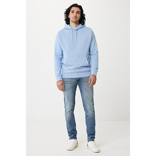 Iqoniq Rila Lightweight Hoodie Aus Recycelter Baumwolle , sky blue, 30% recycelte und 70% biologische Baumwolle, XXL, 78,00cm x 1,00cm (Länge x Höhe), Bild 4